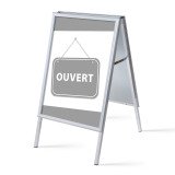 Chevalet A1 Komplett-Set Ouvert Grise Français