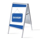 Chevalet A1 Komplett-Set Ouvert Bleu Français