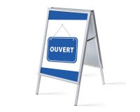 Chevalet A1 Komplett-Set Ouvert Bleu Français