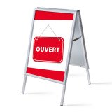 Chevalet A1 Komplett-Set Ouvert Rouge Français