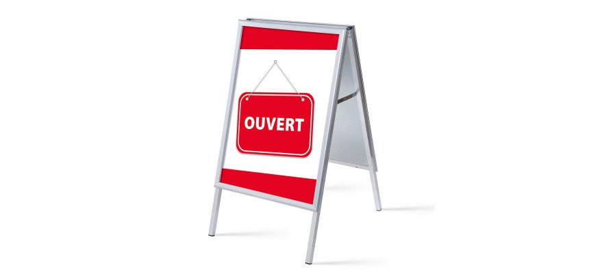 ensemble Complet Chevalet A1 Ouvert Rouge Français