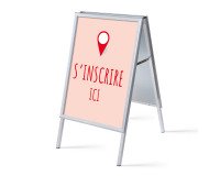 Flipover A1 complete set S'inscrire Ici Frans rood