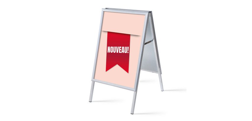Chevalet A1 Komplett-Set Nouveau Rouge Français
