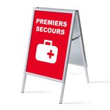 Chevalet A1 Komplett-Set Premiers Secours Français