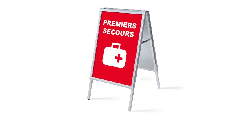 Flipchart A1 komplettes Set Premiers Secours Französisch