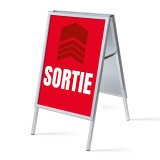 Chevalet A1 Komplett-Set Sortir Rouge Français