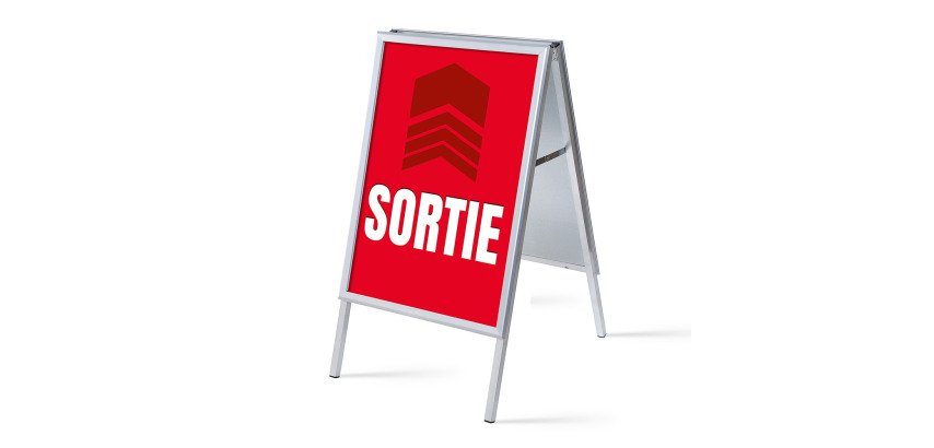 Display stand A1 Complete Set Sortir Red French