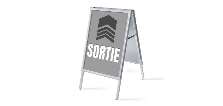Chevalet A1 Komplett-Set Sortir Grise Français