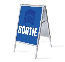 Display stand A1 Complete Set Blue Exit French