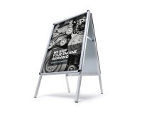 Caballete Publicitario A1 Esquinas Redondas 32 mm Para Exterior