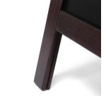 Pizarra de Caballete Económica Natura Marrón Oscuro