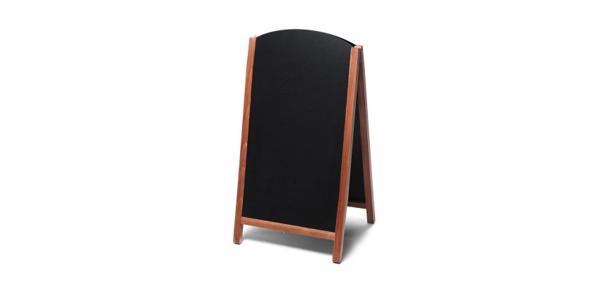 Chevalet ardoise Natura Chalk Fast-Switch avec cadre brun clair