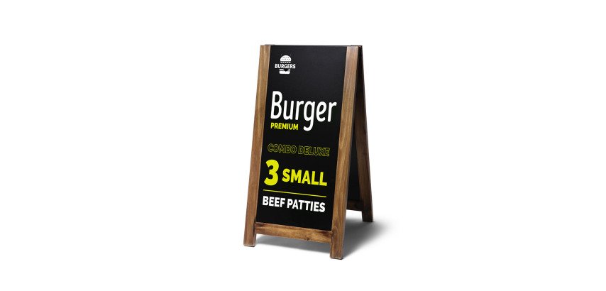Natura Chalk A-Board Antique 59 x 116 cm