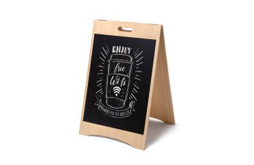 Pizarra de Caballete de Madera Económica