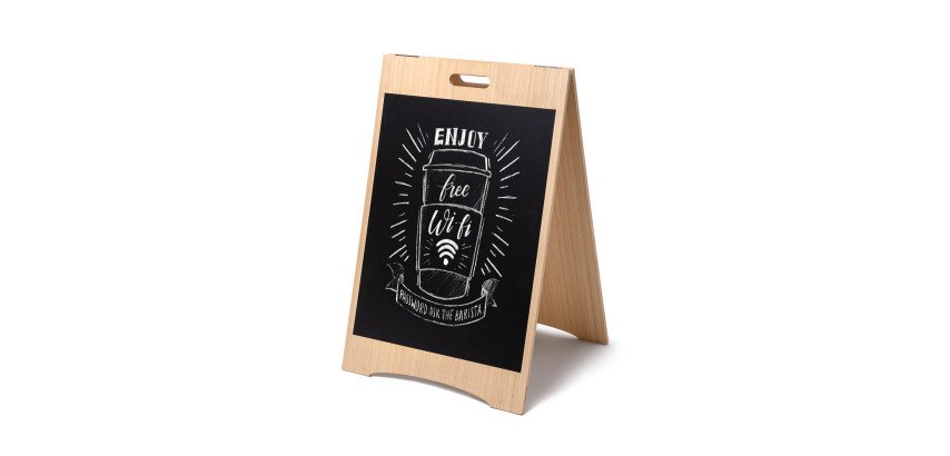 Houten A-Board Economy