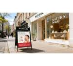 Chevalet Elegant en Acier avec Panneau Logo 50 x 70