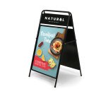 Chevalet Elegant en Acier avec Panneau Logo 50 x 70