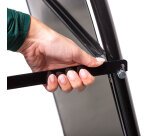 Chevalet Elegant en Acier avec Panneau Logo A1