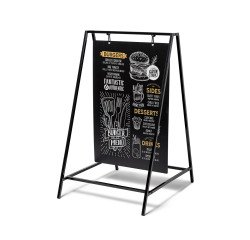 Krijtstoepbord Swing 50 x 70 cm Zwart