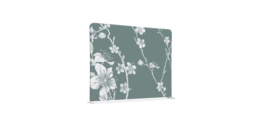 Textile Room Divider EU 150-150 Double Ab. Green I10
