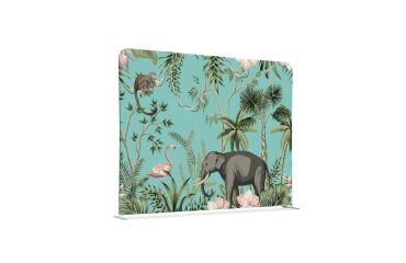 Textil Raumteiler 150-150 Doppel Kinderecke Tropische Tiere