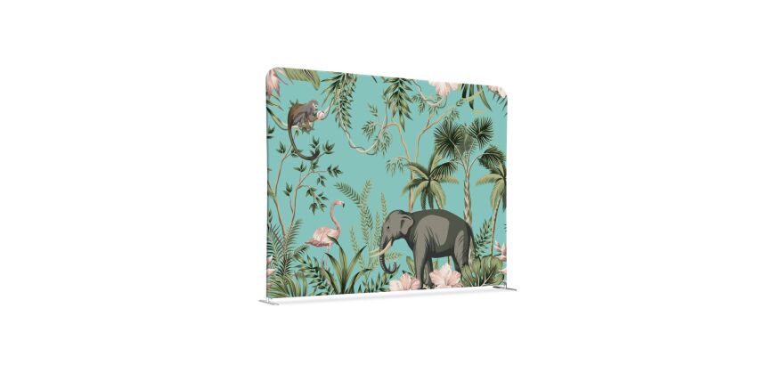 Cloison en tissu 150-150 Double Coin enfants Animaux Tropicaux