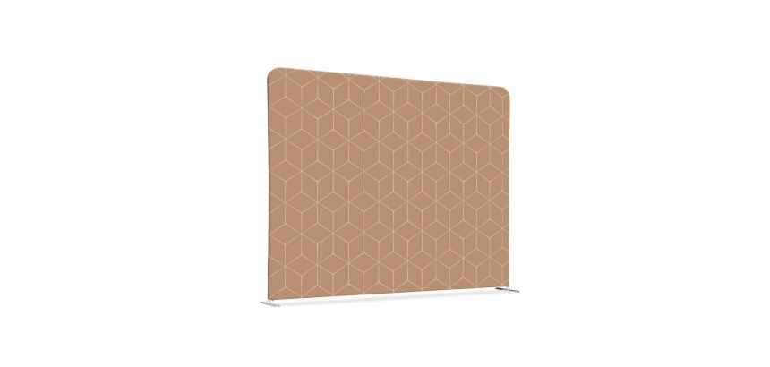 Cloison en tissu 150-150 Double Hexagone Beige