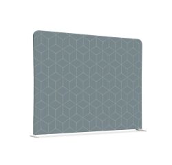 Textile Room Divider EU 150-150 Double Hex. Grey I15