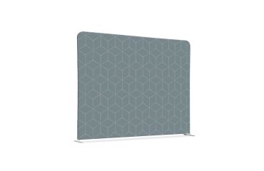Textile Room Divider EU 150-150 Double Hex. Grey I15