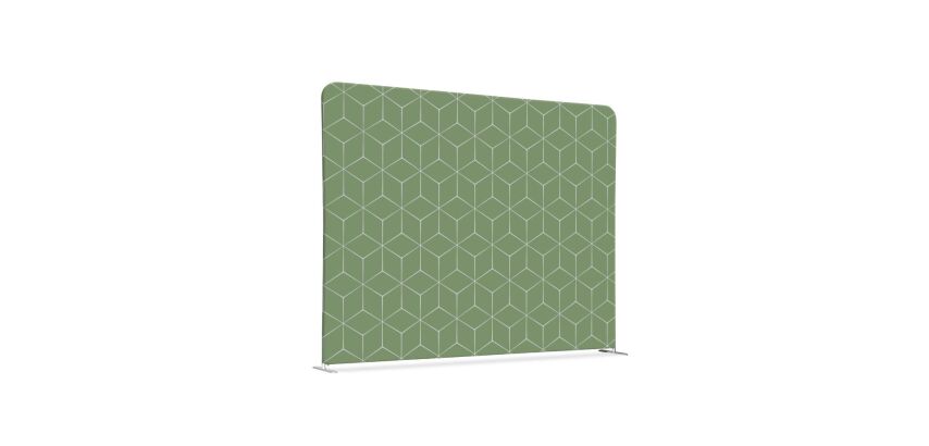 Textil Raumteiler 150-150 Doppel Hexagon Grün