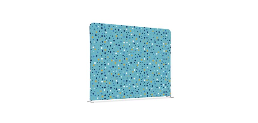 Cloison en tissu 150-150 Double Points Couleur Bleue