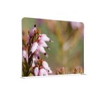 Cloison déco horizontale en tissu motif bruyère rose