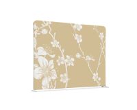 Cloison En Tissu 200-150 Double Fleurs De Cerisier Japonais Abstraites Beiges
