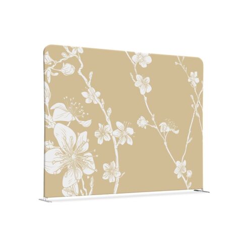 Separador textil 200-150 Doble Abstracto Flor de Cerezo Japonés Beige