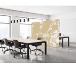 Cloison déco horizontale en tissu motif cerisier japonais - H 150 cm