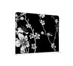 Separador textil 200-150 Doble Abstracto Flor de Cerezo Japonés Negro