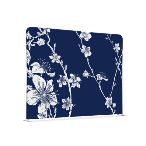 Separador textil 200-150 Doble Abstracto Japonés Flor de Cerezo Azul