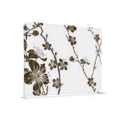 Cloison déco horizontale en tissu motif cerisier japonais - H 150 cm