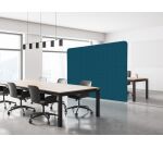 Textile Room Divider EU 200-150 Double Hex. Blue I13