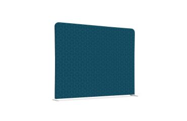 Textil Raumteiler 200-150 Doppel Hexagon Blau