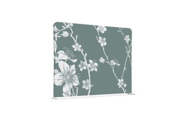 Textil Raumteiler 200-150 Doppel Abstrakte Japanische Kirschblüte Grün
