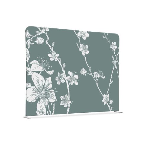 Separador textil 200-150 Doble Abstracto Flor de Cerezo Japonés Verde