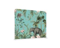 Textil Raumteiler 200-150 Doppel Kinderecke Tropische Tiere