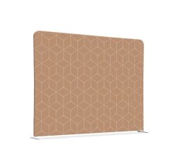 Cloison En Tissu 200-150 Double Hexagone Beige