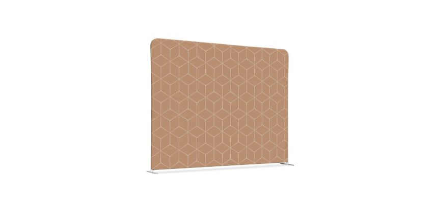 Textil Raumteiler 200-150 Doppel Hexagon Beige