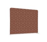 Textile Room Divider EU 200-150 Double Hex. Rust I17