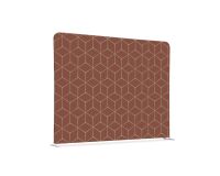 Textile Room Divider EU 200-150 Double Hex. Rust I17
