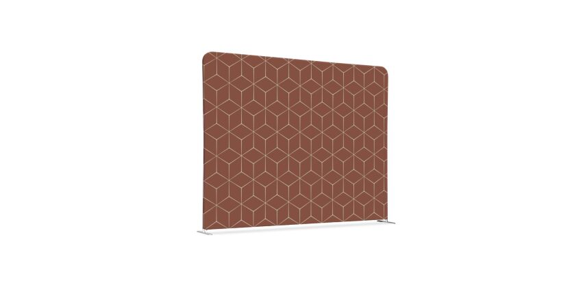 Textil Raumteiler 200-150 Doppel Hexagon Rost