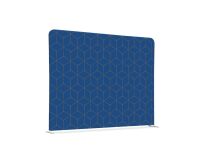 Textil Raumteiler 200-150 Doppel Hexagon Blau-Braun