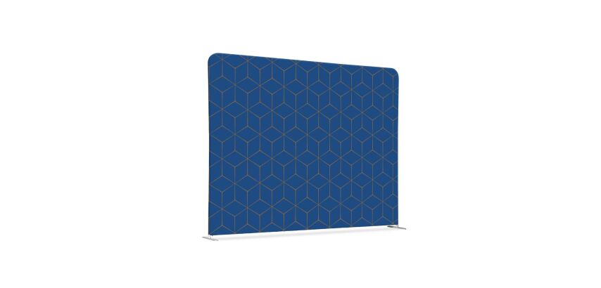 Textile Room Divider EU 200-150 Double Hex. Bl-Br I14